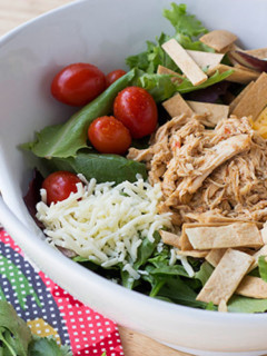 Cafe Rio Chicken served over a southwestern style salad