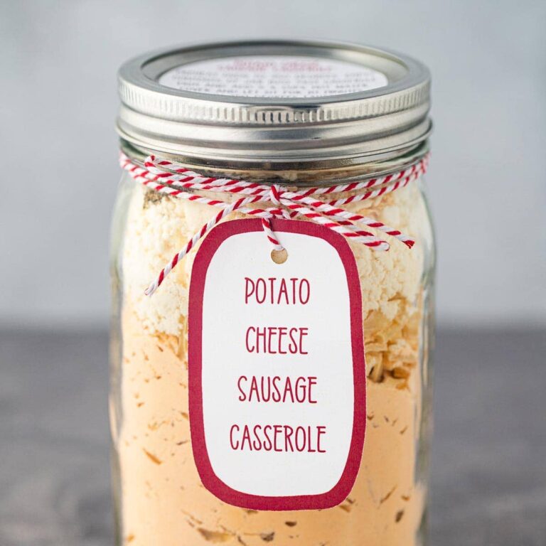 Potato Cheese Sausage Casserole Meal in a Jar