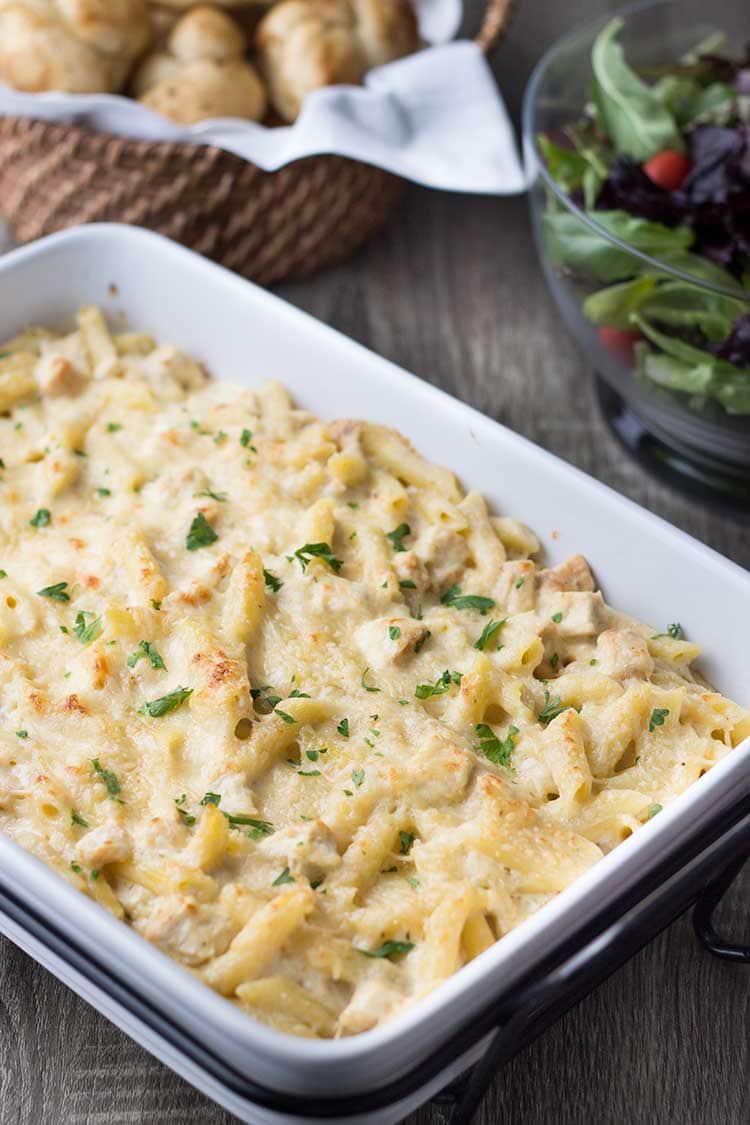 Chicken Alfredo Bake | Make-Ahead Meal Mom