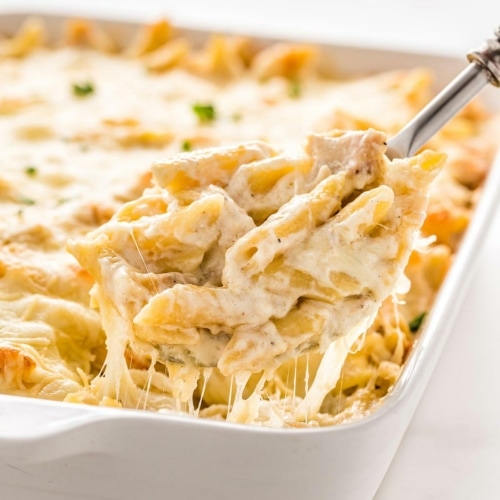 Easy Chicken Parmesan Casserole (Freezer Friendly)