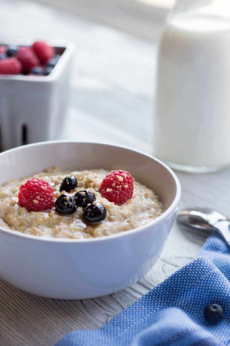 Instant Oatmeal Berries Portrait