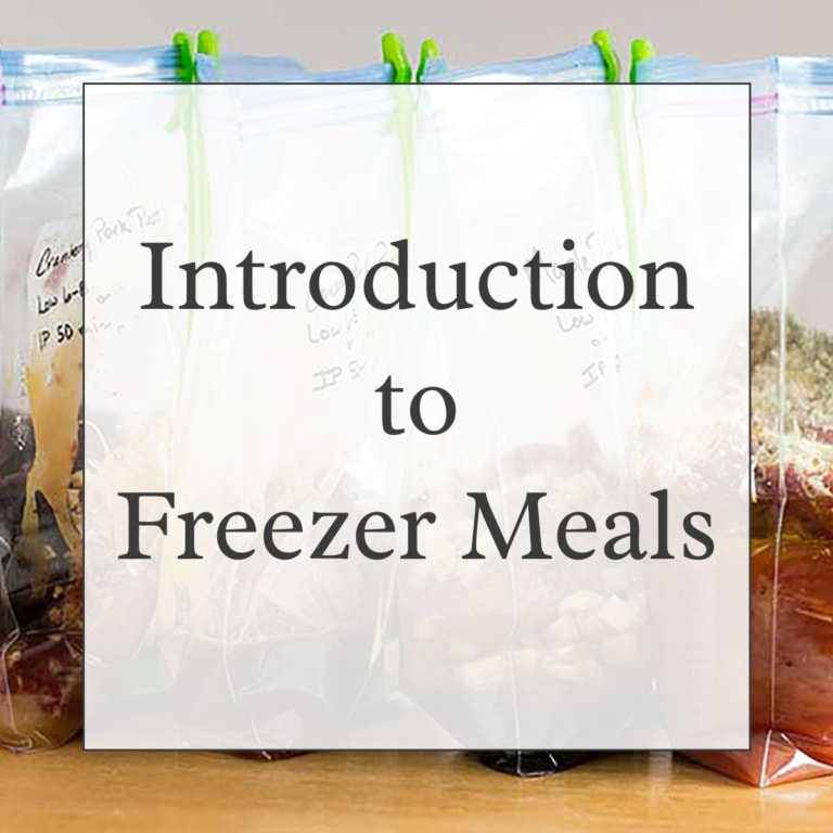 Introduction to Freezer Meals