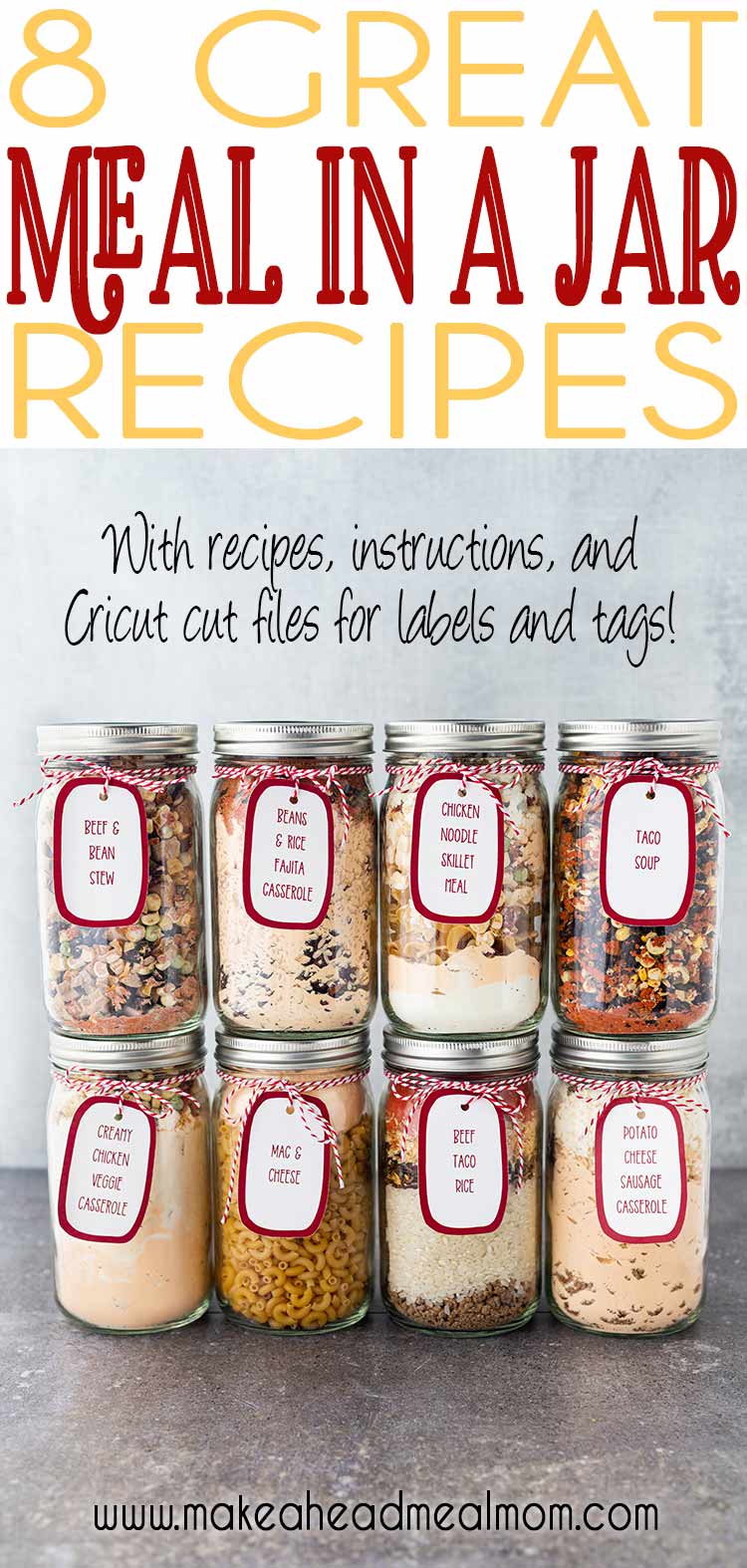 Eight Great Meal in a Jar Recipes MakeAhead Meal Mom