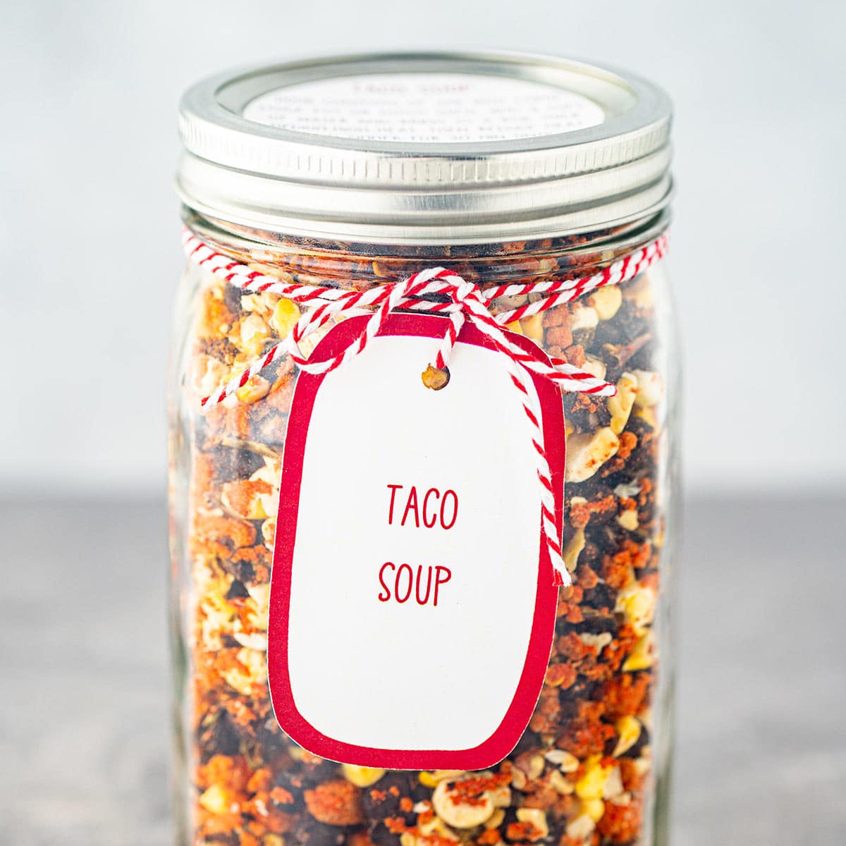 Tex Mex Vegetable soup mix in a jar a great gift idea