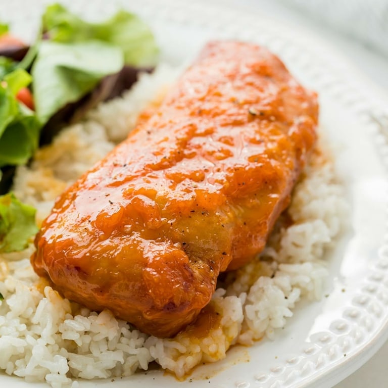 Easy Slow Cooker Apricot Chicken (Freezer Meal)